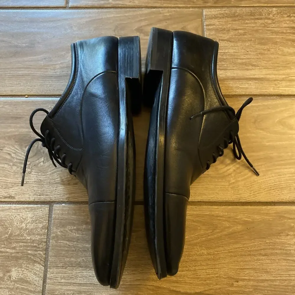 Magnanni Men's Black Leather Oxfords Size 10D